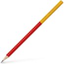 FABER CASTELL 111922 - Bleistift Jumbo Grip B rot/orange