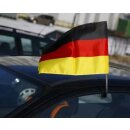 Deutschland-Autoflagge mit Stab, 45 x 30 cm - Auto Fahne...