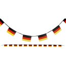Girlande Deutschlandflagge mit 12 Deutschland-Flaggen -...