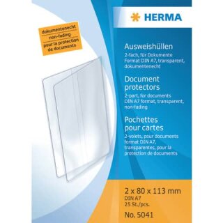 HERMA 5041 - Ausweissteckhülle 113 x 62  transparent