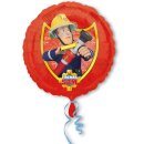 Amscan Folienballon Feuerwehrmann Sam, 43 cm inkl. Helium