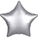 Amscan Folienballon "Satin Luxe Platinum" Star...