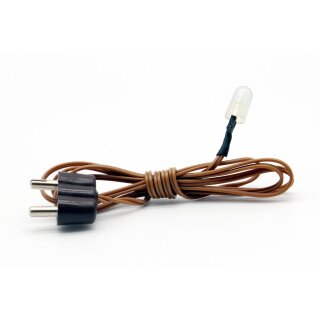 Krippen-Beleuchtung Flacker-LED rot 3,5 V Kabel + Stecker Weihnachtskrippe KA7