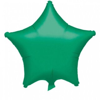 Amscan Folienballon Stern grün metallic, 43 cm inkl. Helium