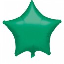 Amscan Folienballon Stern grün metallic, 43 cm inkl....