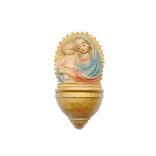 Weihwasserkessel Madonna mit Kind gold/bunt LS22a