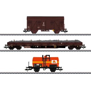 Märklin H0 - 47103 - 3er Bauzug Güterwagen-Set Colas Rail SNCF