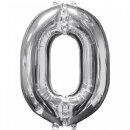 Amscan Folienballon Silber 0, 51 x 66 cm inkl. Helium