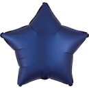 Amscan Folienballon Satin Luxe Navy-Blau Stern, 48 cm...