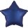 Amscan Folienballon Satin Luxe Navy-Blau Stern, 48 cm inkl. Helium - nur Abholung, kein Versand möglich