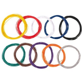 Faller 163780 Litzensortiment dünnes Kabel 0,04 mm², 10...