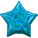 Amscan Folienballon Holographic Iridescent Cyan Star, 45...
