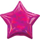 Amscan Folienballon Holographic Iridescent Magenta Star,...