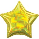 Amscan Folienballon Holographic Iridescent Yellow Star,...