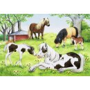 Ravensburger Kinderpuzzle - Welt der Pferde - Puzzle für Kinder ab 4 Jahren, mit 2x24 Teilen