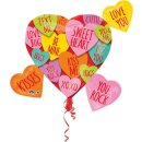 Amscan Folienballon SuperShape "Hearts with Messages...
