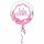 Amscan Folienballon Baby Girl Geburt Muschel Folienballon, rund, 43 cm inkl. Helium - nur Abholung, kein Versand möglich