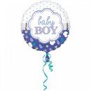 Amscan Folienballon Baby Boy Geburt Muschel  rund, 43 cm...