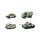 Schuco H0 452653000 Set Wintertarnung mit M113, M47, Unimog S404 und VW Kübel