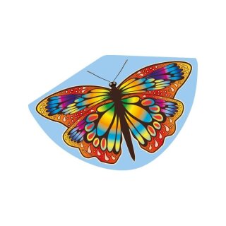 Drachen Schmetterling mit Schnur - Papillon 92x62cm X