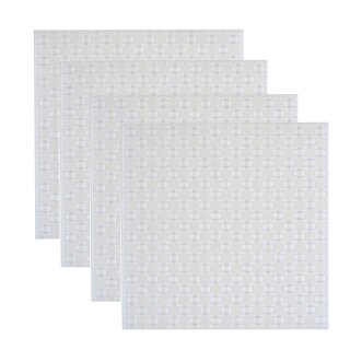 Open Bricks Klemmbaustein-Bauplatte 20x20 Noppen 4er Pack transparent klar