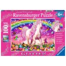 Ravensburger Puzzle Glitzer Pferdetraum, 100 Teile