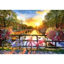 Puzzle 1000 Teile Amsterdam mit Fahrrädern Castorland