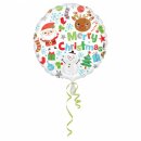 Amscan Folienballon Weihnachten Merry Christmas, 43 cm...