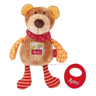sigikid 40357 - Spieluhr Bär Melodie Schlaf Kindlein Schlaf Babyspielzeug