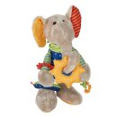 sigikid 40863 - Aktiv-Elefant bunt PlayQ mit Rassel, Quietsche und Knisterfolie