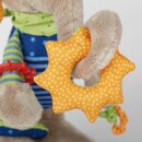 sigikid 40863 - Aktiv-Elefant bunt PlayQ mit Rassel, Quietsche und Knisterfolie