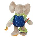 sigikid 40863 - Aktiv-Elefant bunt PlayQ mit Rassel, Quietsche und Knisterfolie