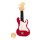 sigikid 42636 - Rassel Gitarre rot, Play & Cool, Plüsch Vibrationsrassel