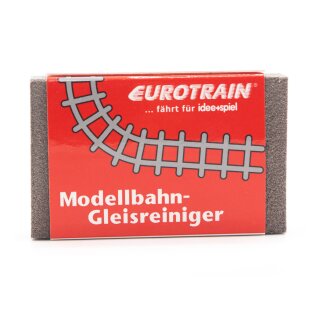Modellbahn-Gleisreiniger - Schleif- und Reinigungsgummi zur Gleisreinigung - Reinigungsblock für Gleise S12