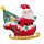 Amscan Folienballon Folienballon SuperShape Weihnachtsmann mit Schlitten 76 x 71 cm inkl. Helium S15 - nur Abholung, kein Versand möglich