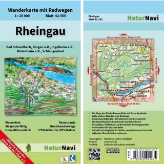 Naturnavi Rheingau Wanderkarte