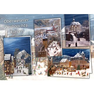 Oberweseler Weihnachtskarten mit Briefumschlag - Alle Motive zur Auswahl