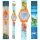 Dino World Silikon-Armbanduhr, Gehäuse orange