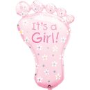 Amscan XL Folienballon Fuß rosa - Its a Girl -...
