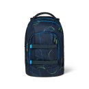 satch pack Schulrucksack Blue Tech - swap-ready