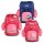 ergobag pack/cubo/cubo light/wide Sicherheitsset Fluo - LED Seitentaschen mit Zip-Set (3-tlg.) Pink ab Kollektion 2019/2020 - Passform C