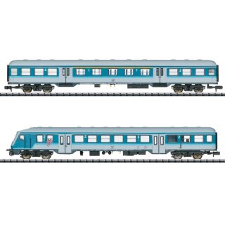 Minitrix N 18262 - 2er Personenwagen-Set Regionalexpress GfF Blaulinge