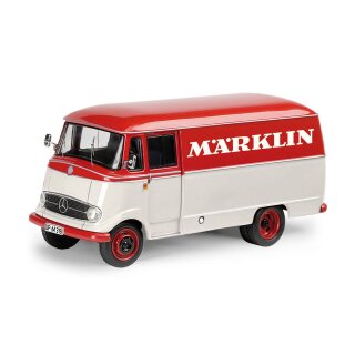 Schuco 1:43 450254700 MHI MB L319 Kastenwagen Märklin weiß/rot