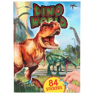 Dino World - Dinosaurier Stickerbuch mit 84 Stickern inkl. Puffy-Sticker