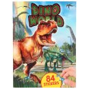 Dino World - Dinosaurier Stickerbuch mit 84 Stickern...