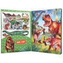 Dino World - Dinosaurier Stickerbuch mit 84 Stickern...