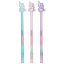 Ylvi 1x Icy Unicorn Einhorn-Gelstift mit Topper fünf...