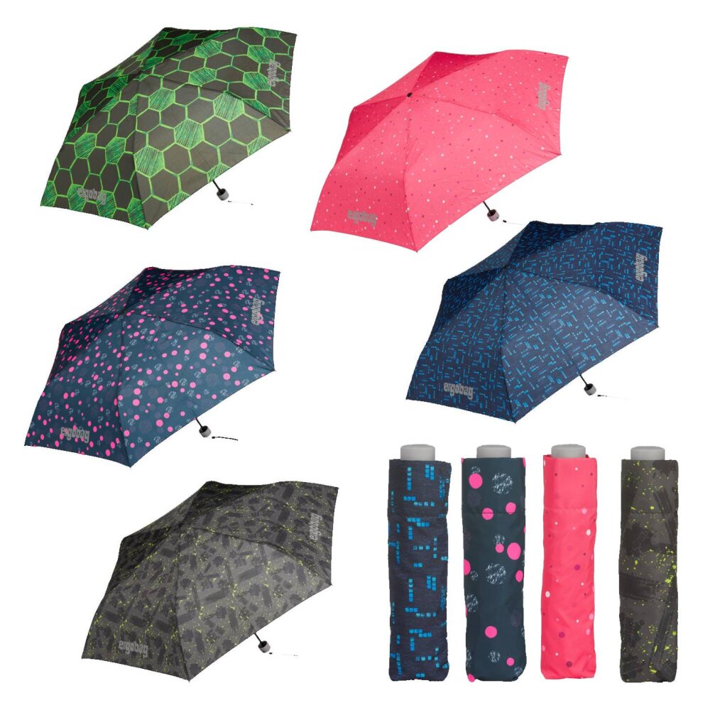 ergobag Regenschirme von Doppler für Kinder - 125g - reflektierend -  Regenschutz - Schreib- und Spielwaren Hermann, Oberwesel - Online-Shop
