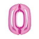 Amscan Zahl 0 Pink Folienballon, 66cm inkl. Helium - nur...
