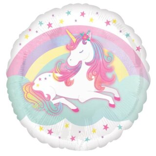 Amscan Folienballon Einhorn, 43 cm inkl. Helium - nur Abholung, kein Versand möglich